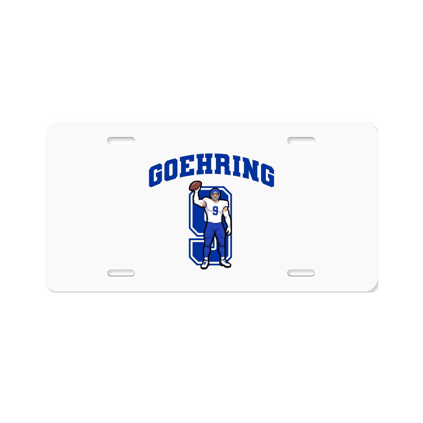License Plate — Number in Classic