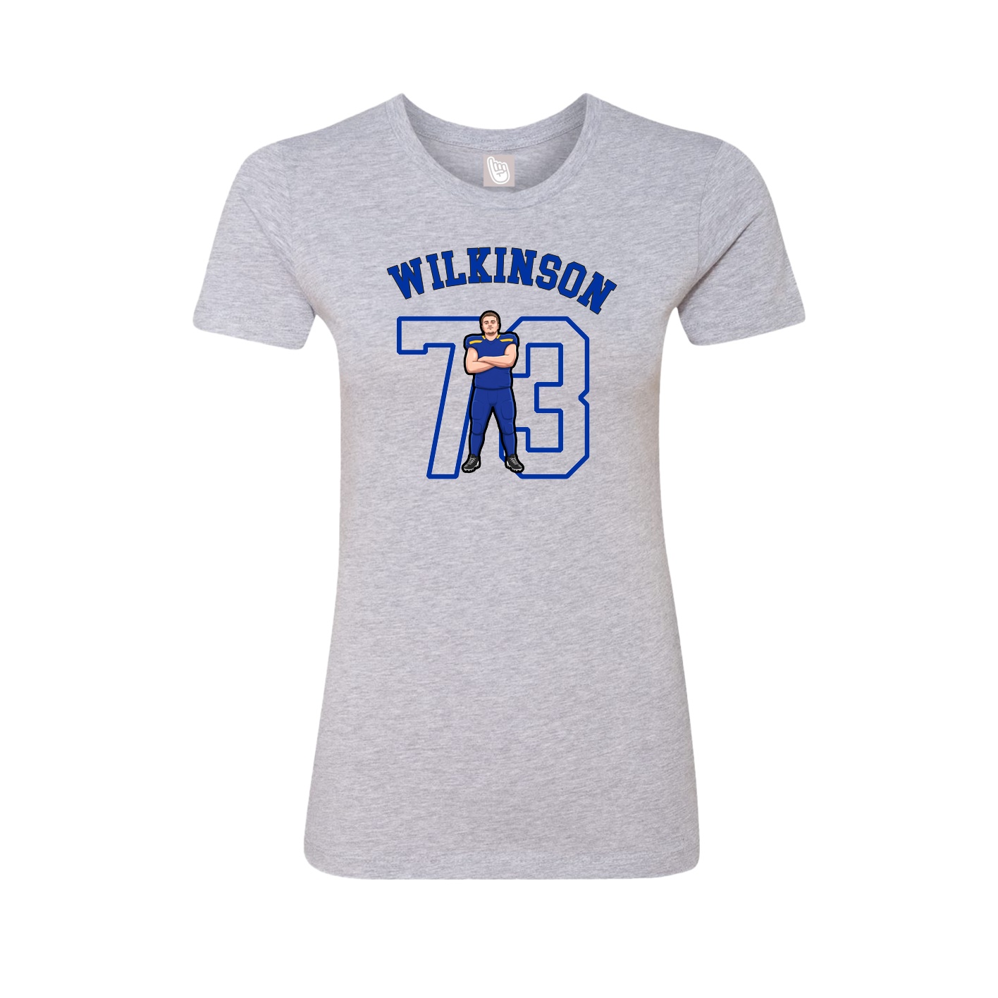 Fitted Women's Tee — Shirsey Arch in Grey