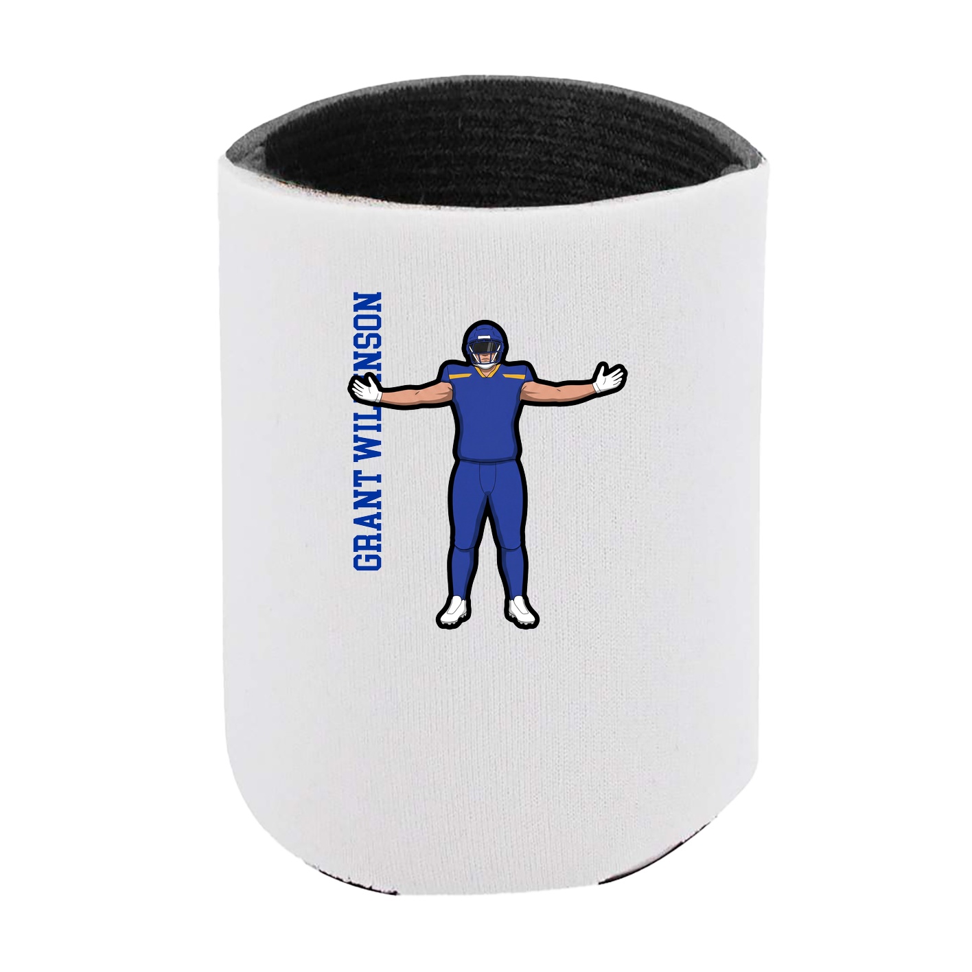 Can Holder — Name Vertical in White