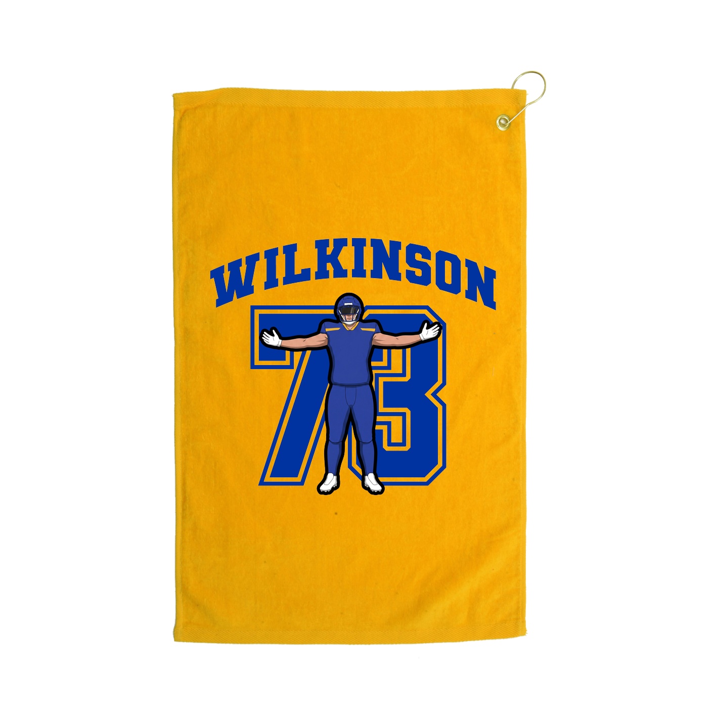 Golf Towel — Number in Gold