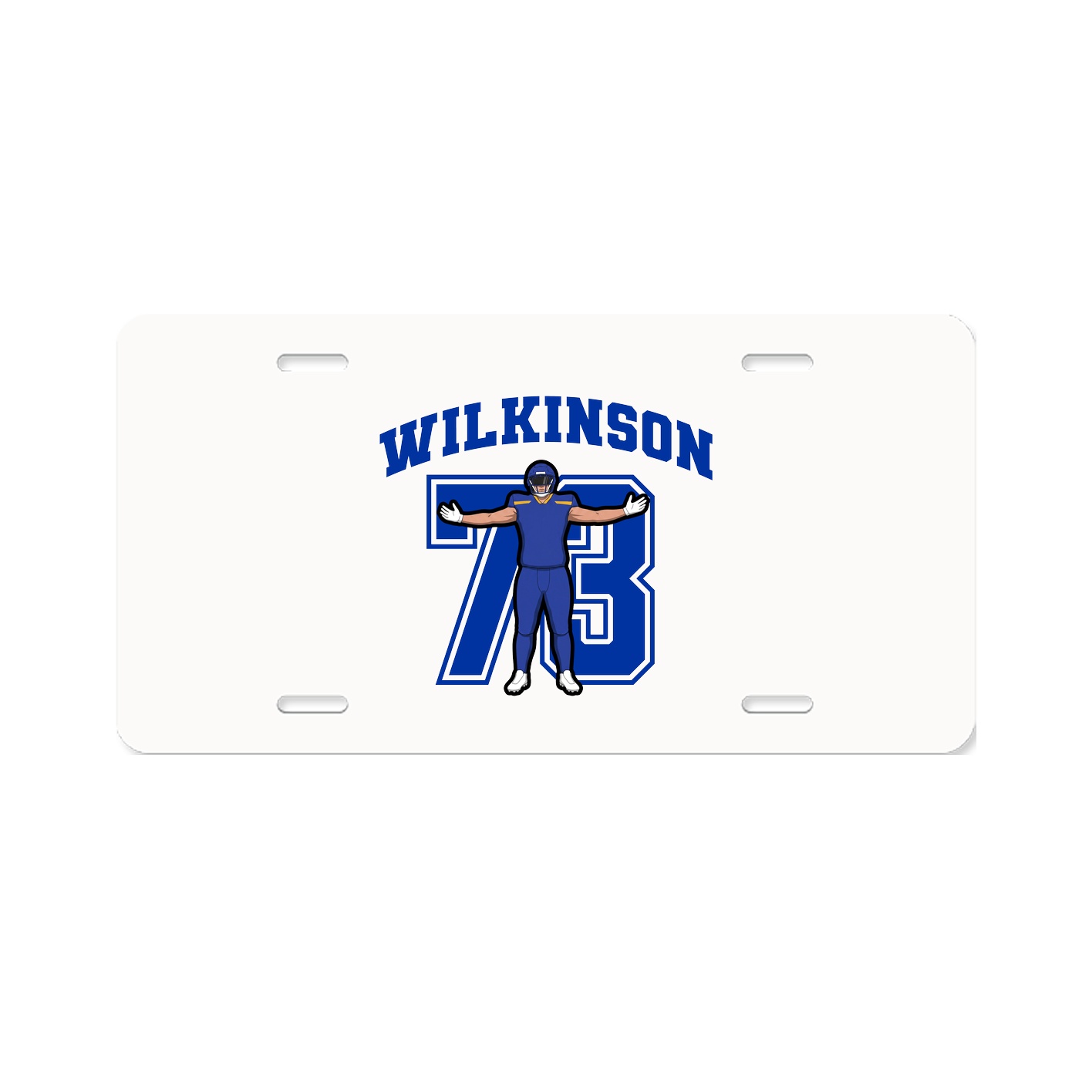 License Plate — Number in Classic