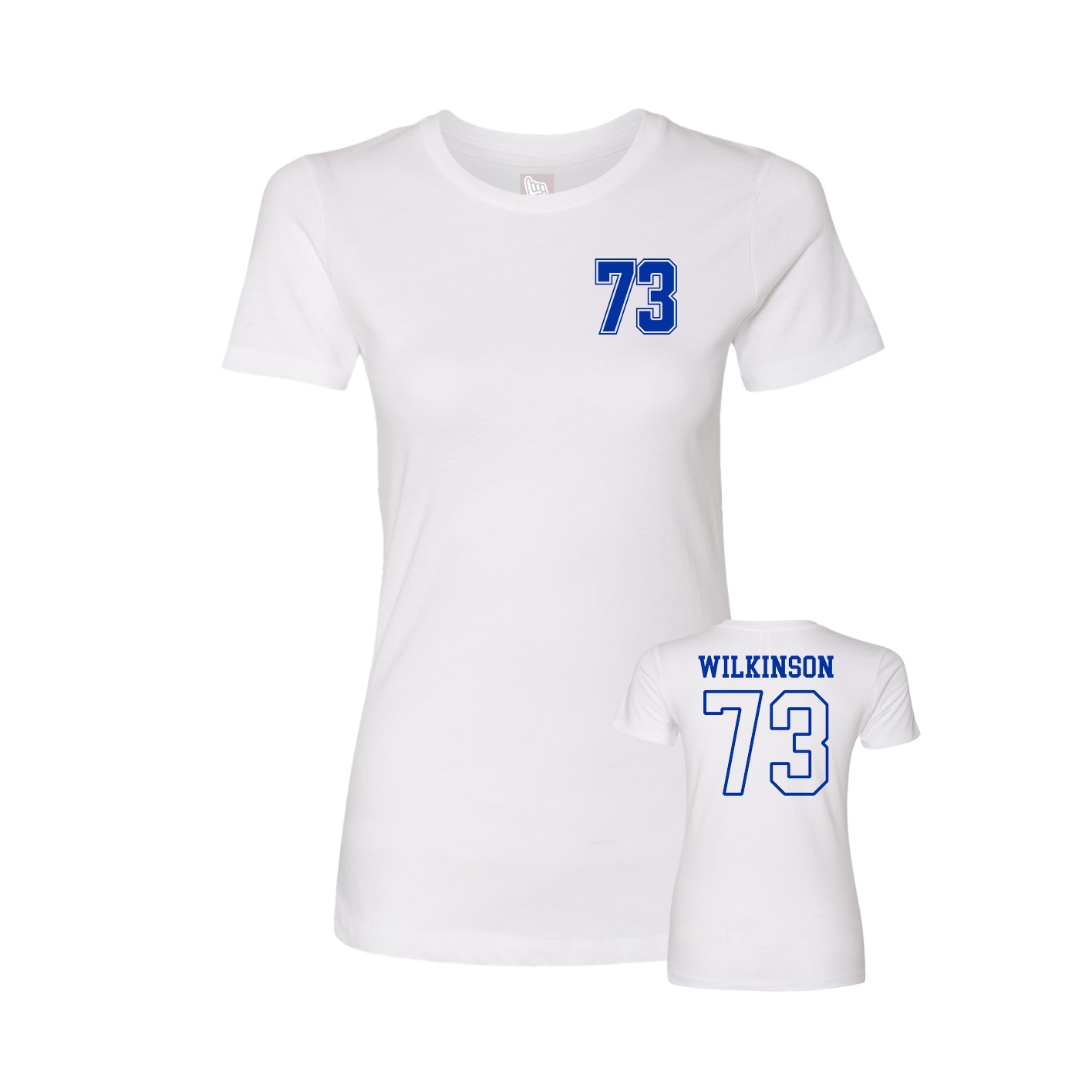 Womens Tee — Chest Back in White
