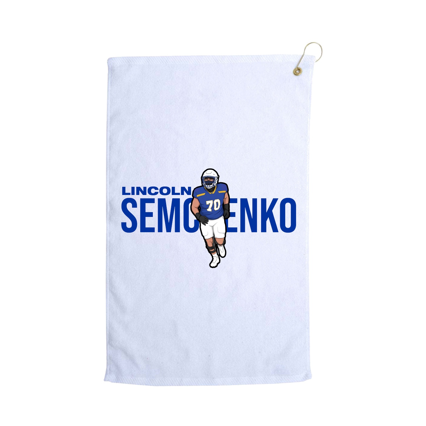 Golf Towel — Player Name in White
