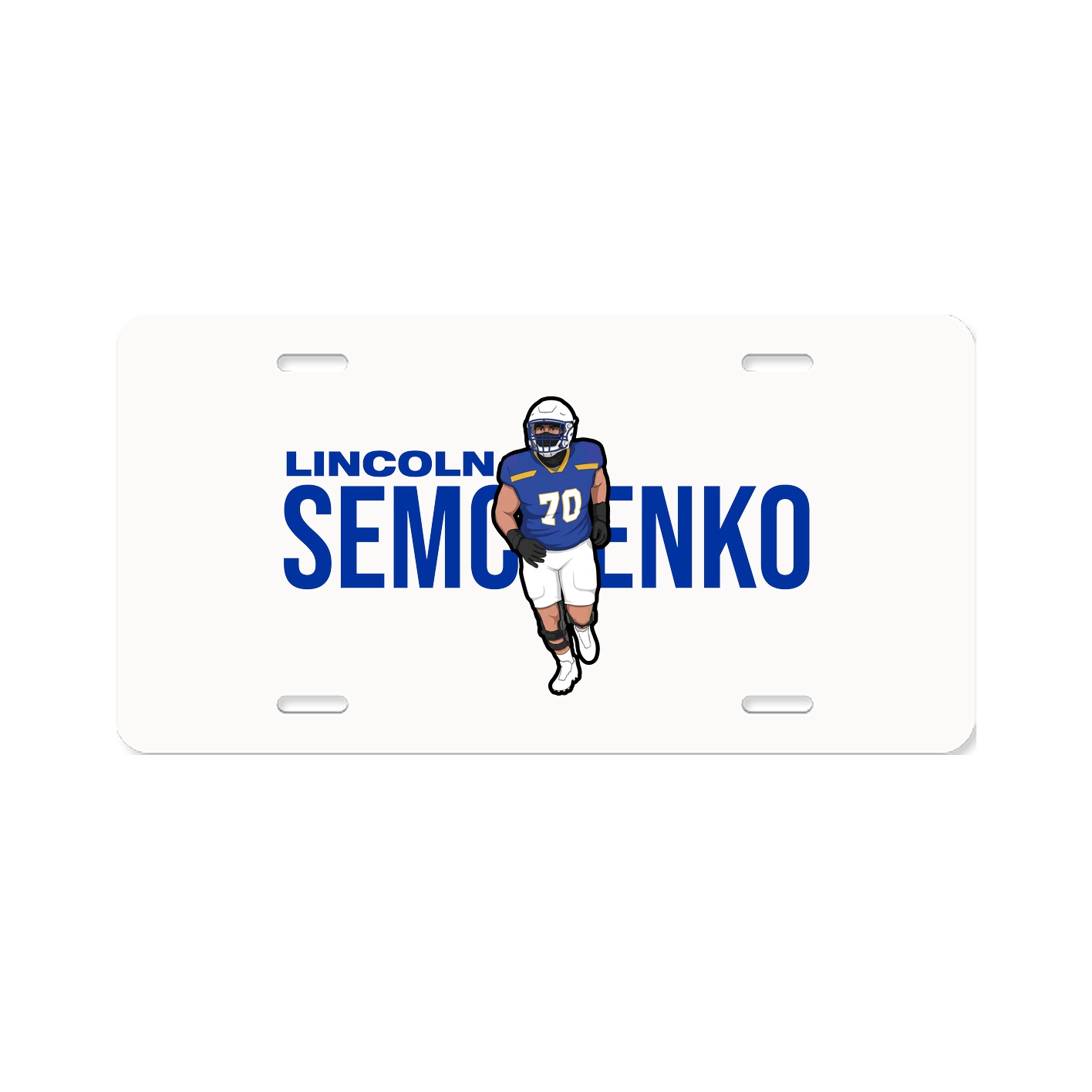 License Plate — Player Name in Classic