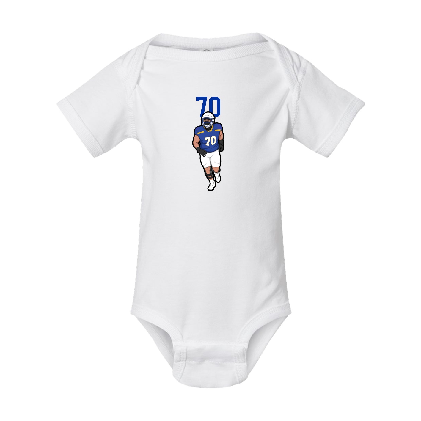 Baby Onesie — Number Top in White