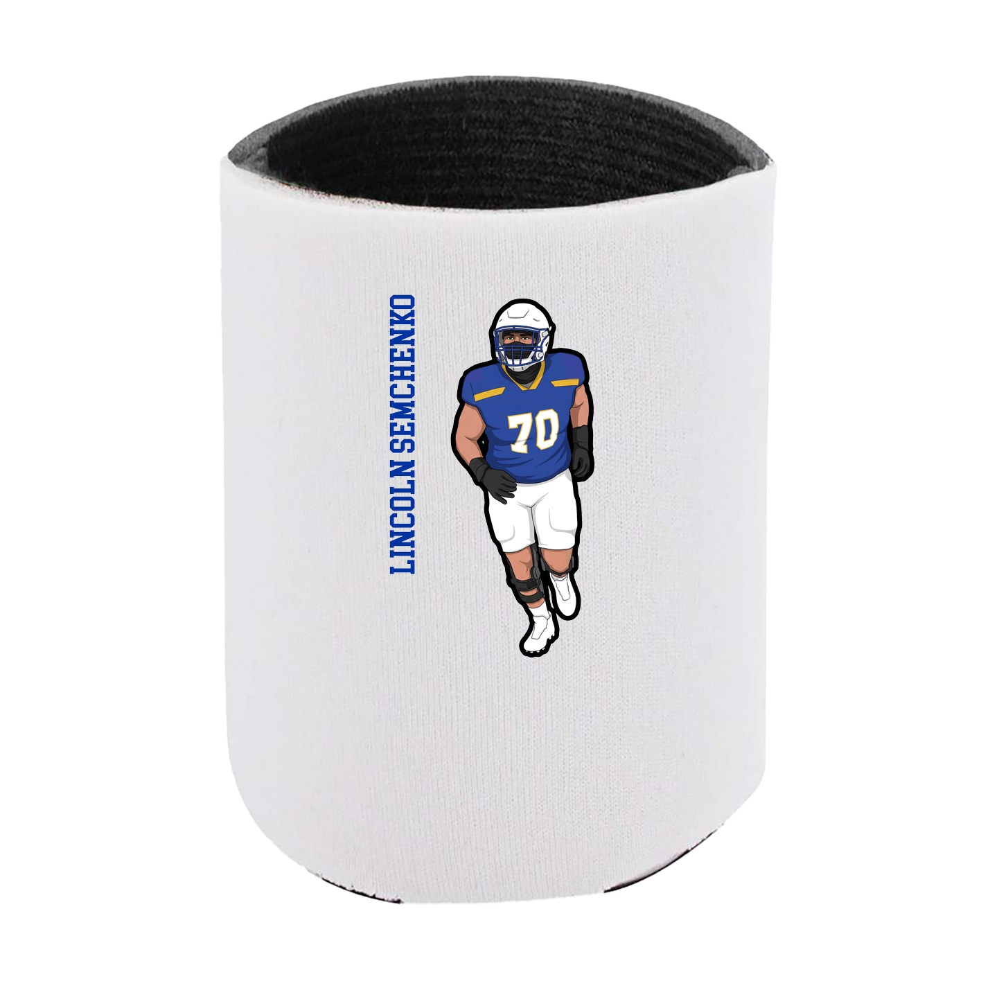 Can Holder — Name Vertical in White