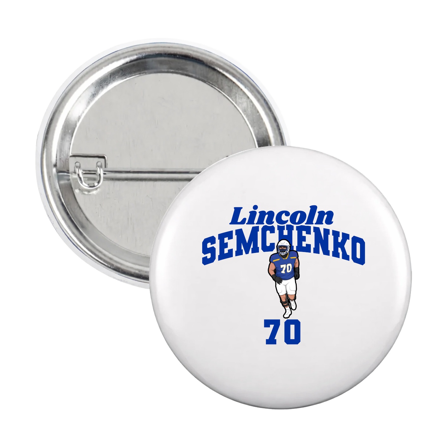 Game Day Button — Signature Arch in White