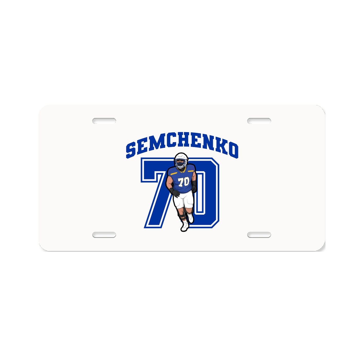 License Plate — Number in Classic