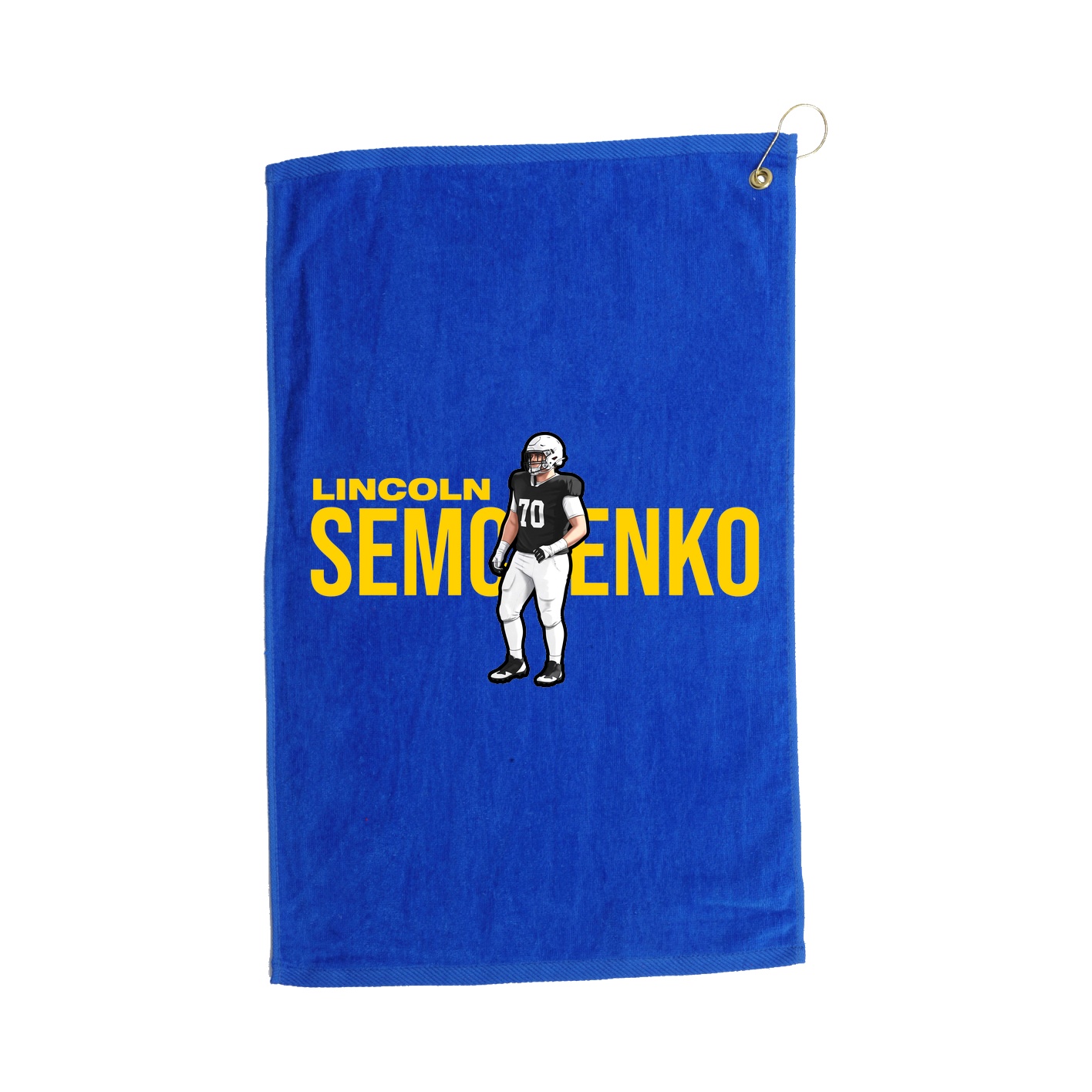 Golf Towel — Player Name in Royal