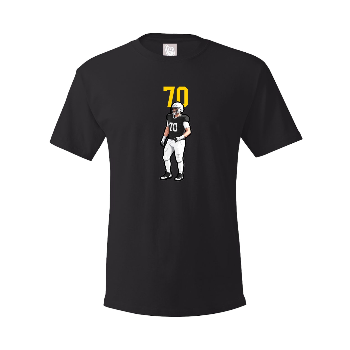 Youth Tee — Number Top in Black