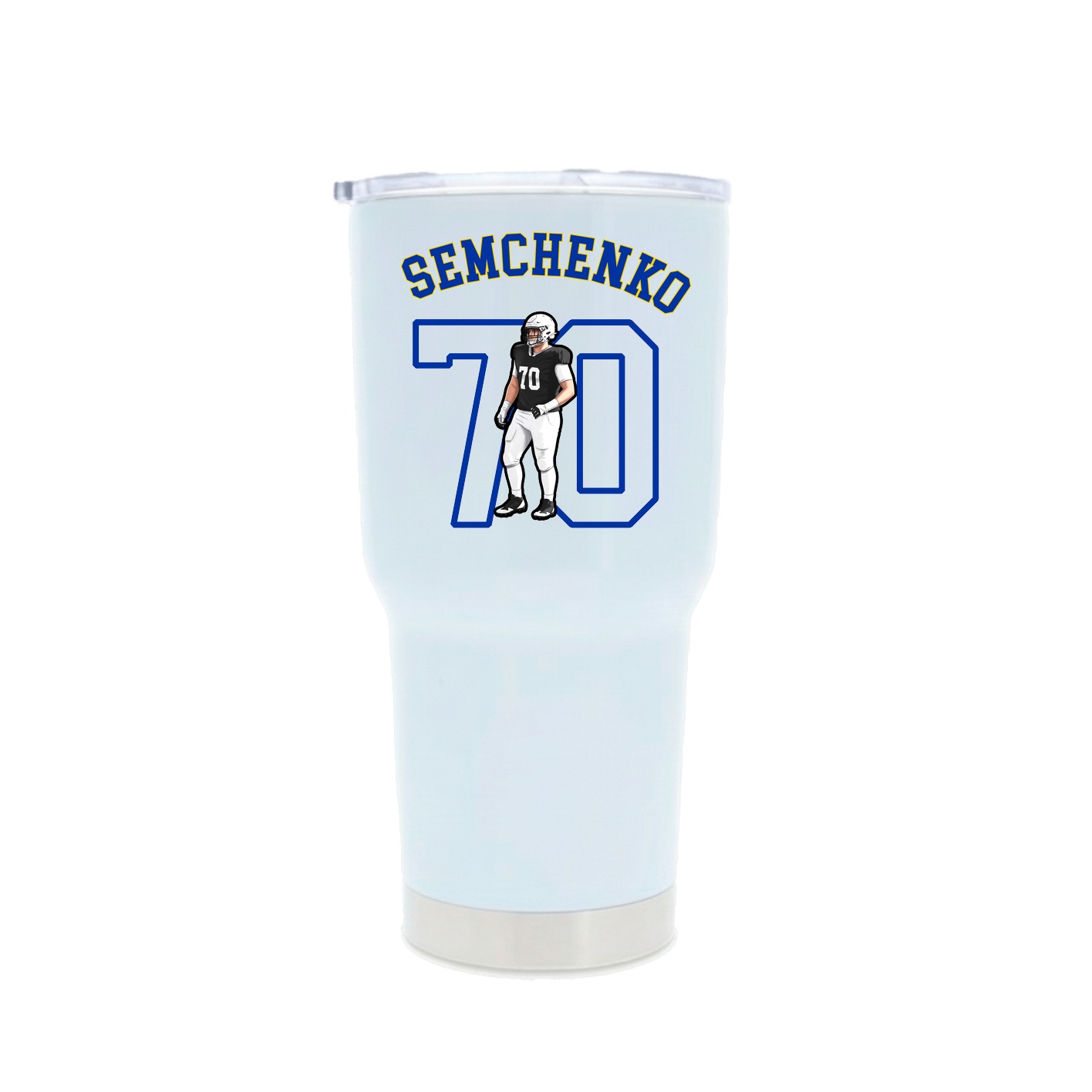 30oz Stainless Steel Tumbler — Shirsey Arch in White