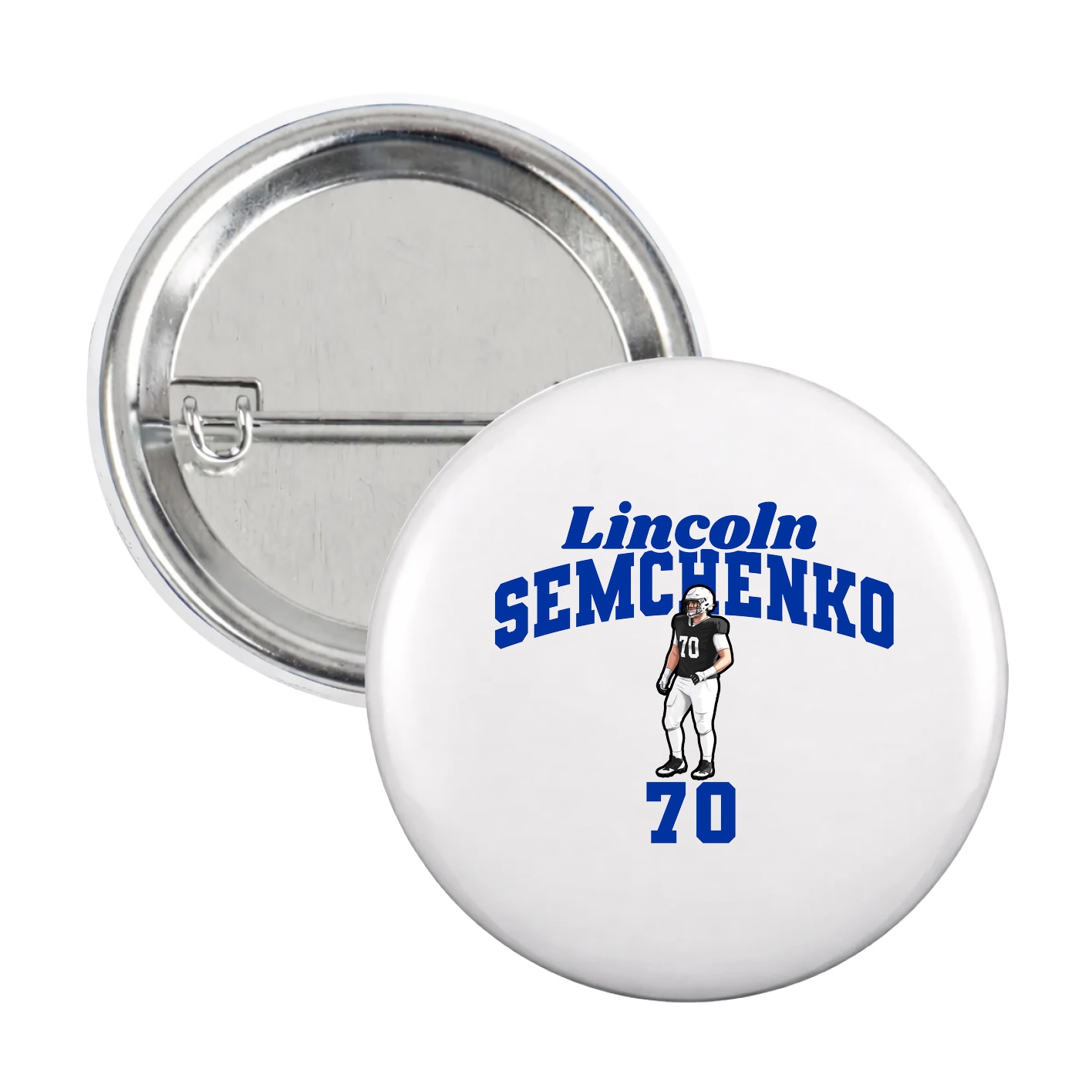 Game Day Button — Signature Arch in White