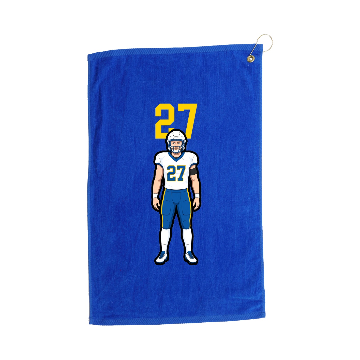 Golf Towel — Number Top in Royal
