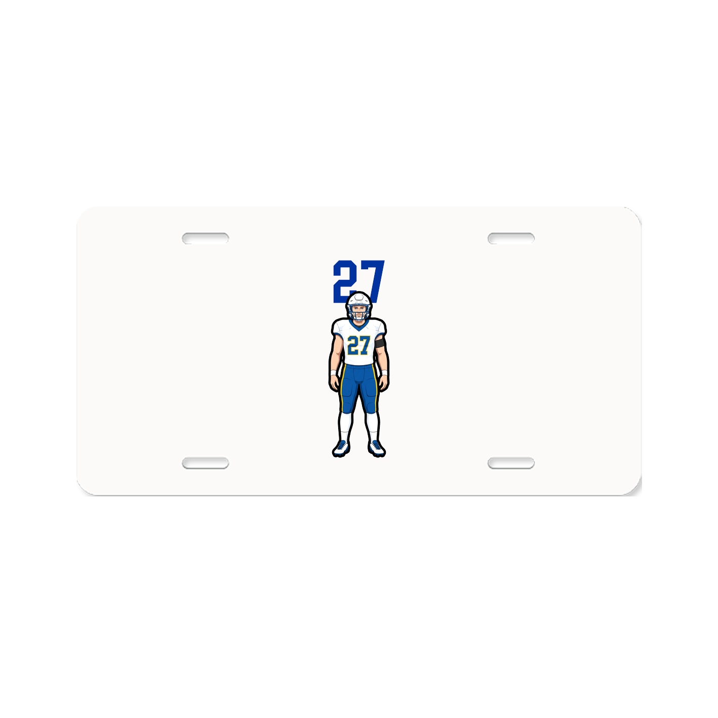 License Plate — Number Top in Classic