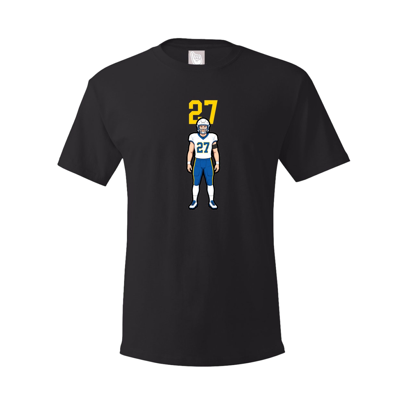 Youth Tee — Number Top in Black