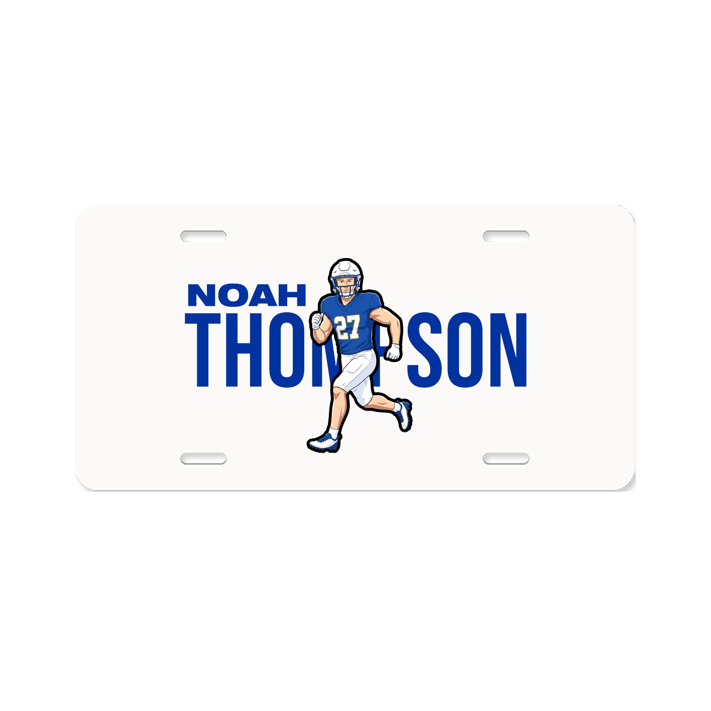 License Plate — Player Name in Classic