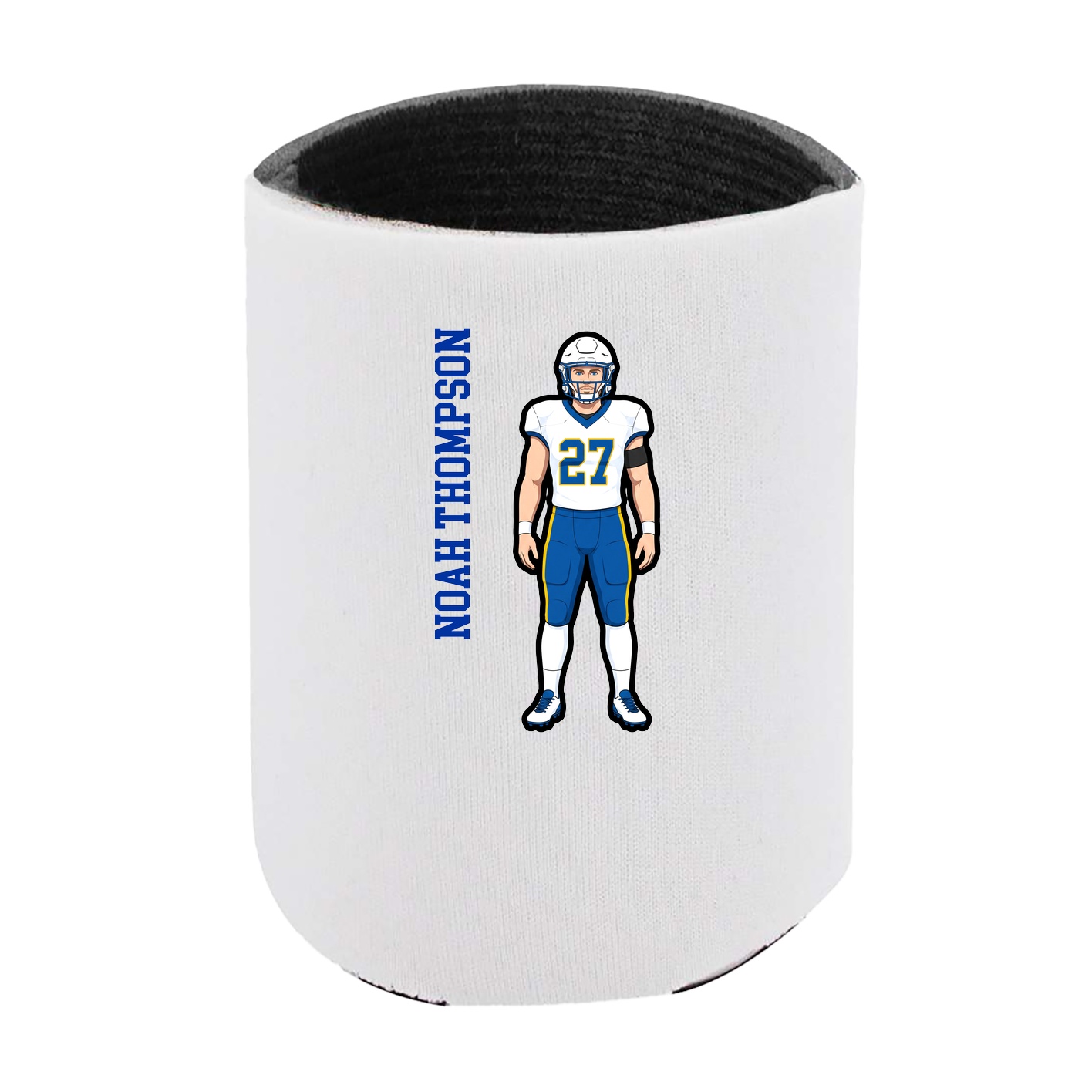 Can Holder — Name Vertical in White