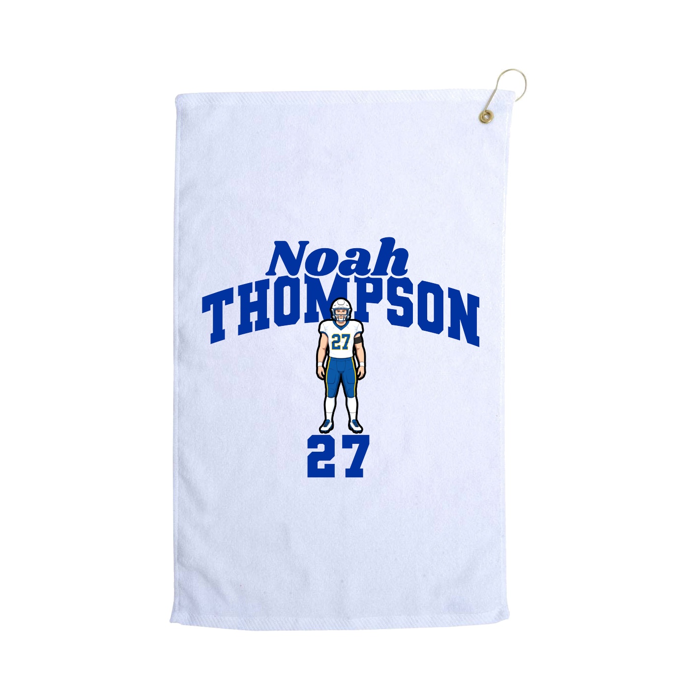 Golf Towel — Signature Arch in White