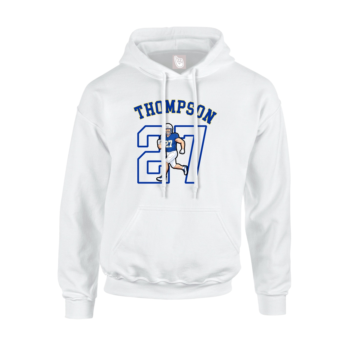 Youth Hoodie — Shirsey Arch in White