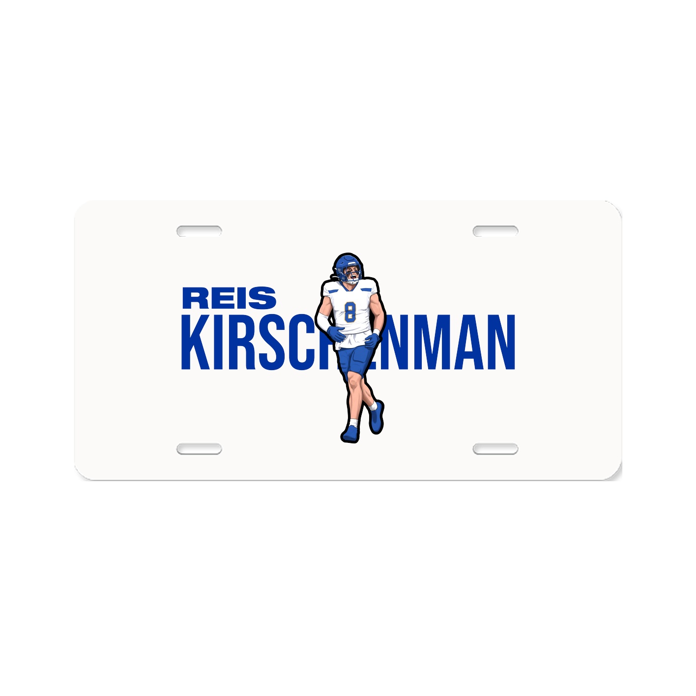 License Plate — Player Name in Classic