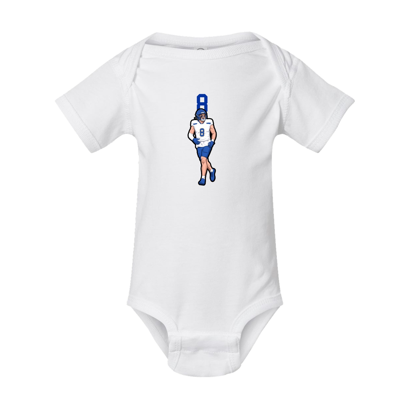 Baby Onesie — Number Top in White