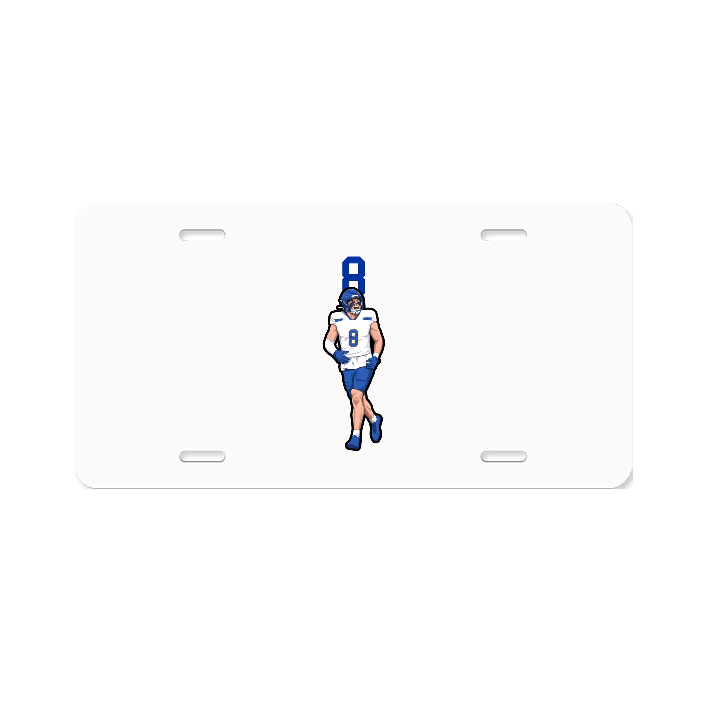 License Plate — Number Top in Classic