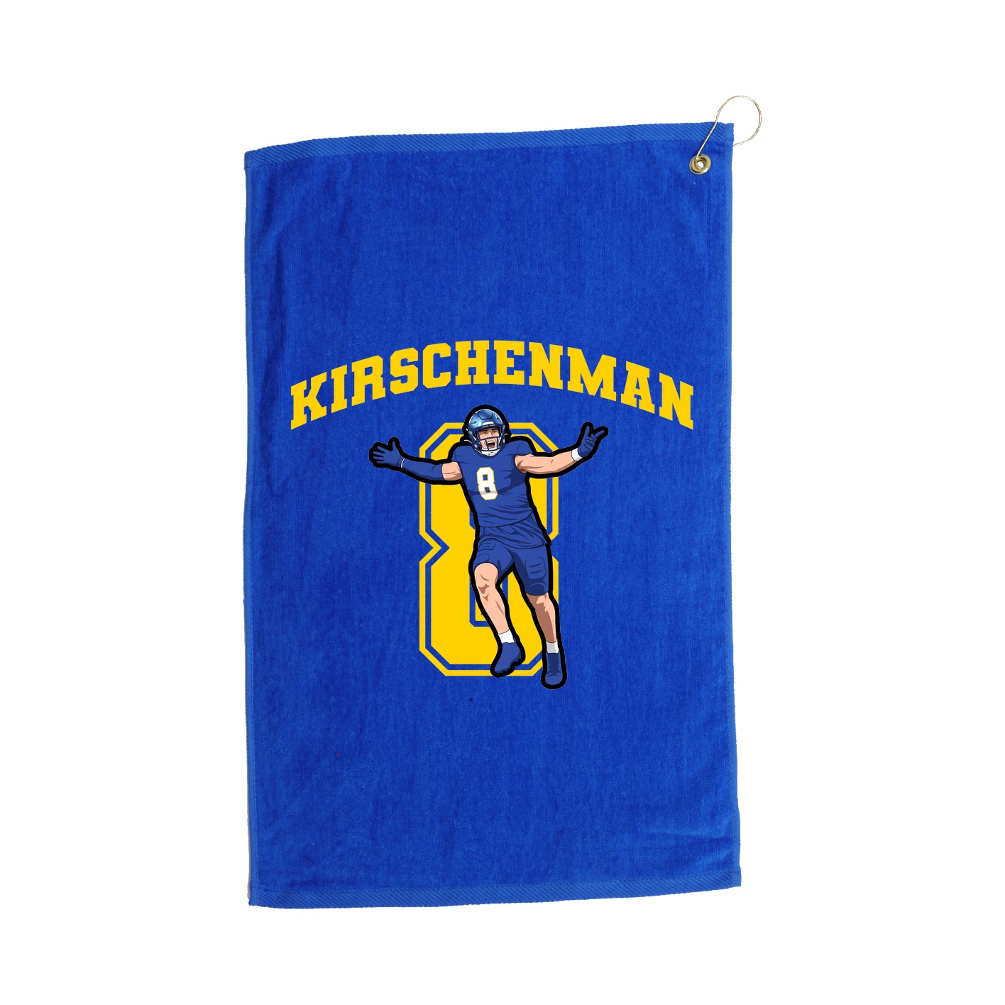 Golf Towel — Number in Royal