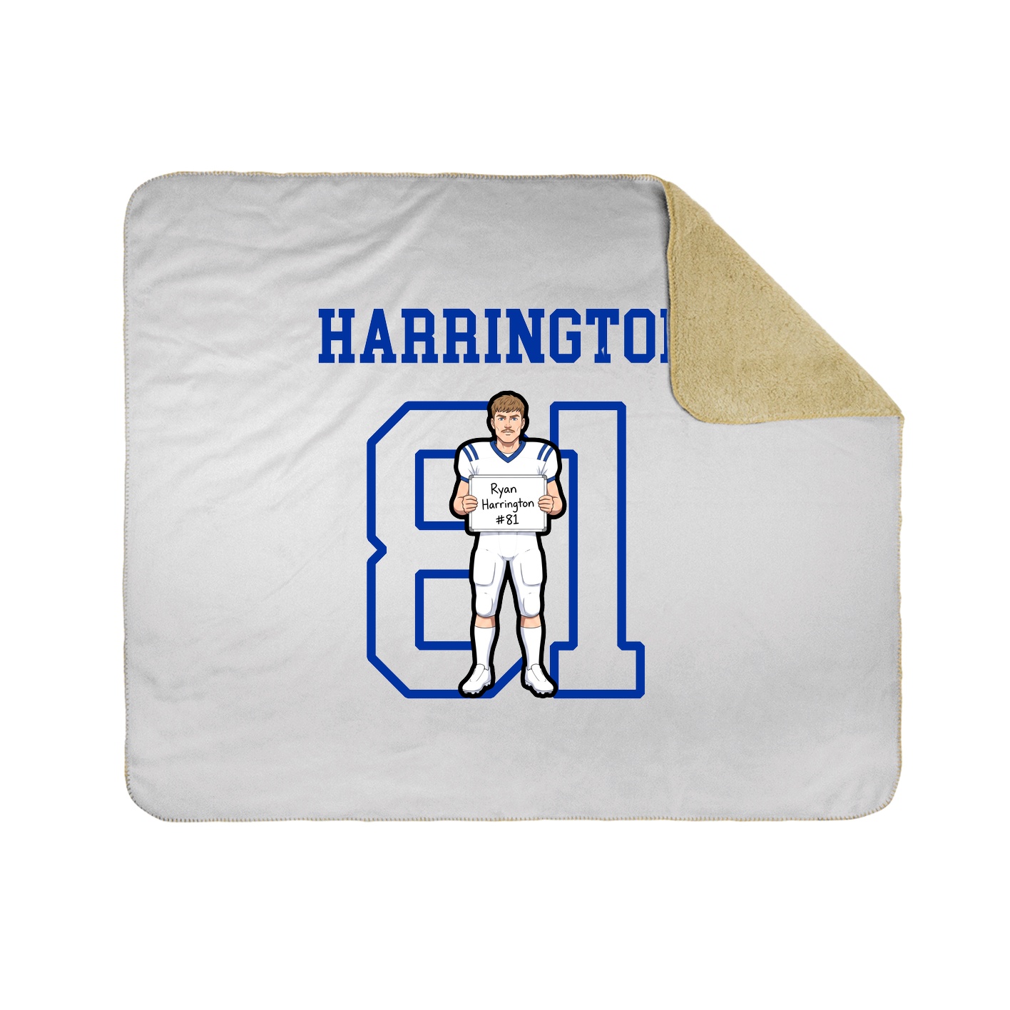 Throw Blanket — Shirsey in White