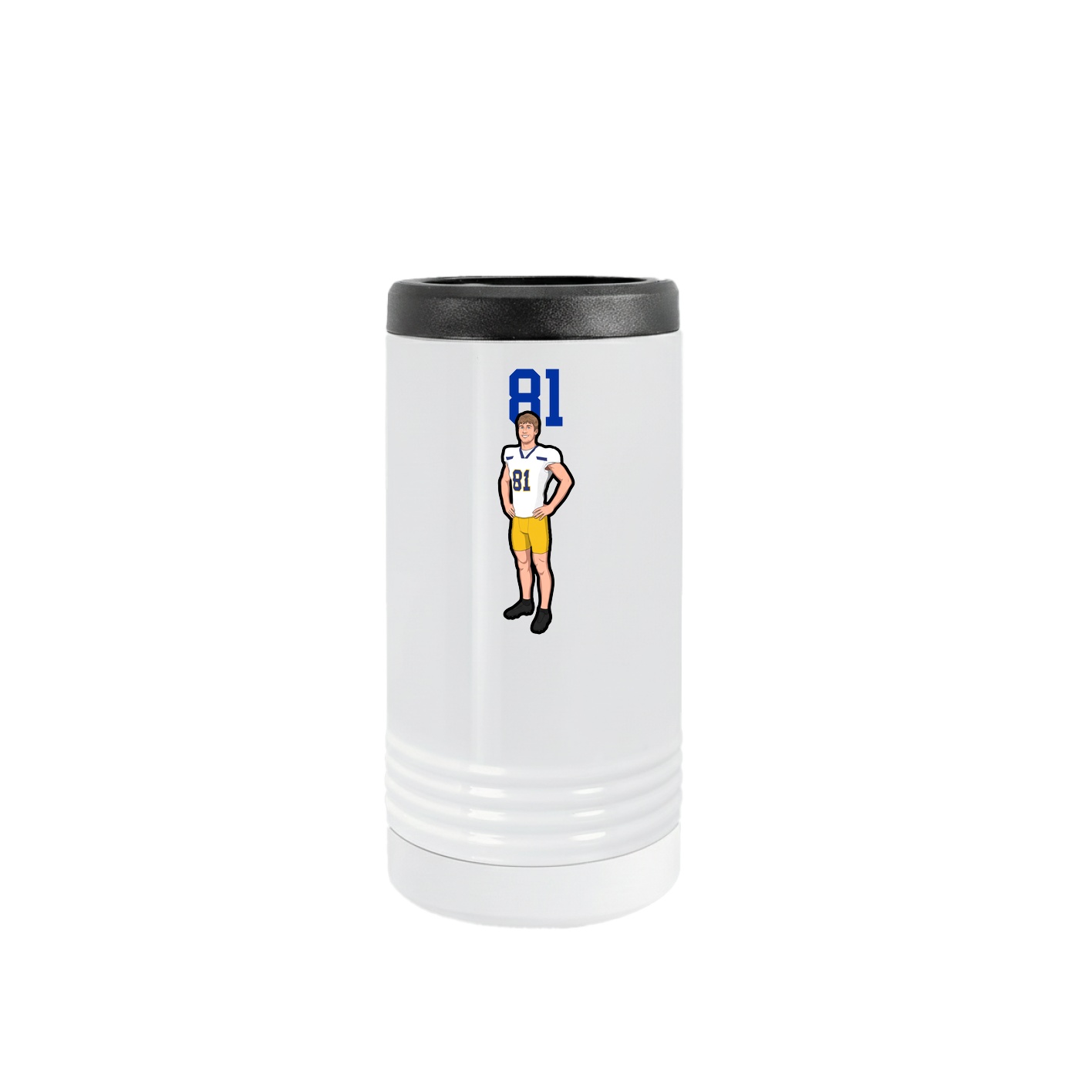 Slim Beverage Holder — Number Top in White