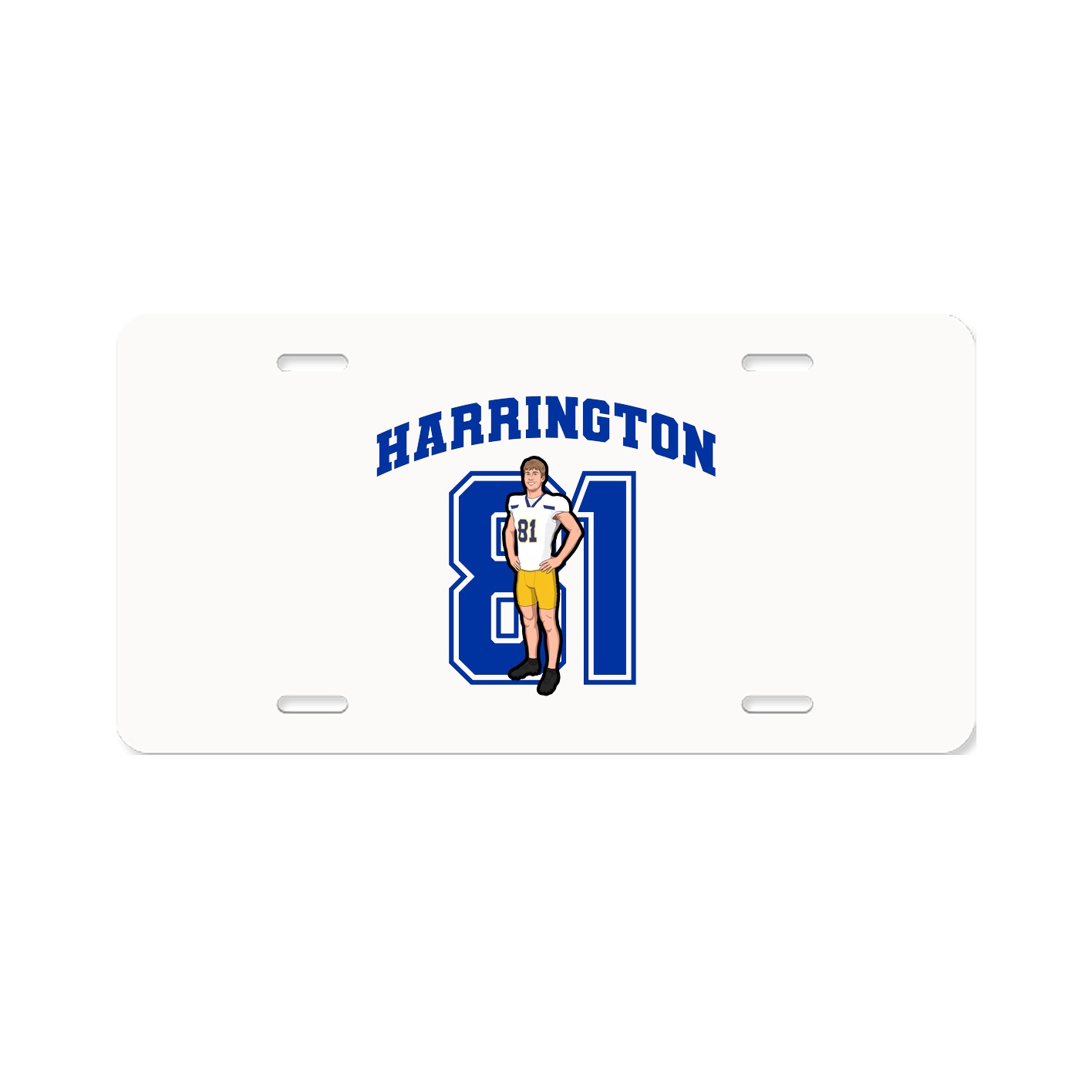 License Plate — Number in Classic