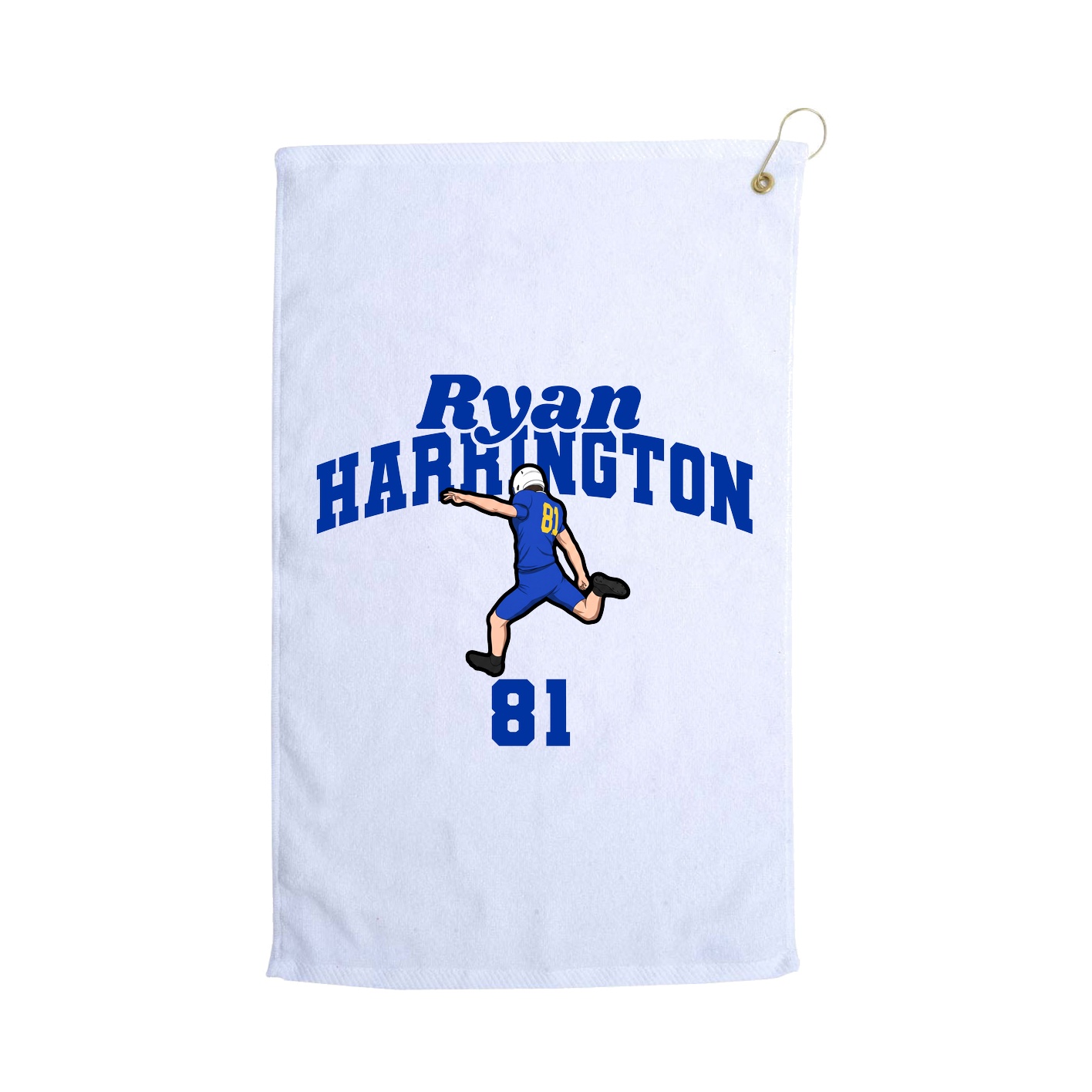 Golf Towel — Signature Arch in White