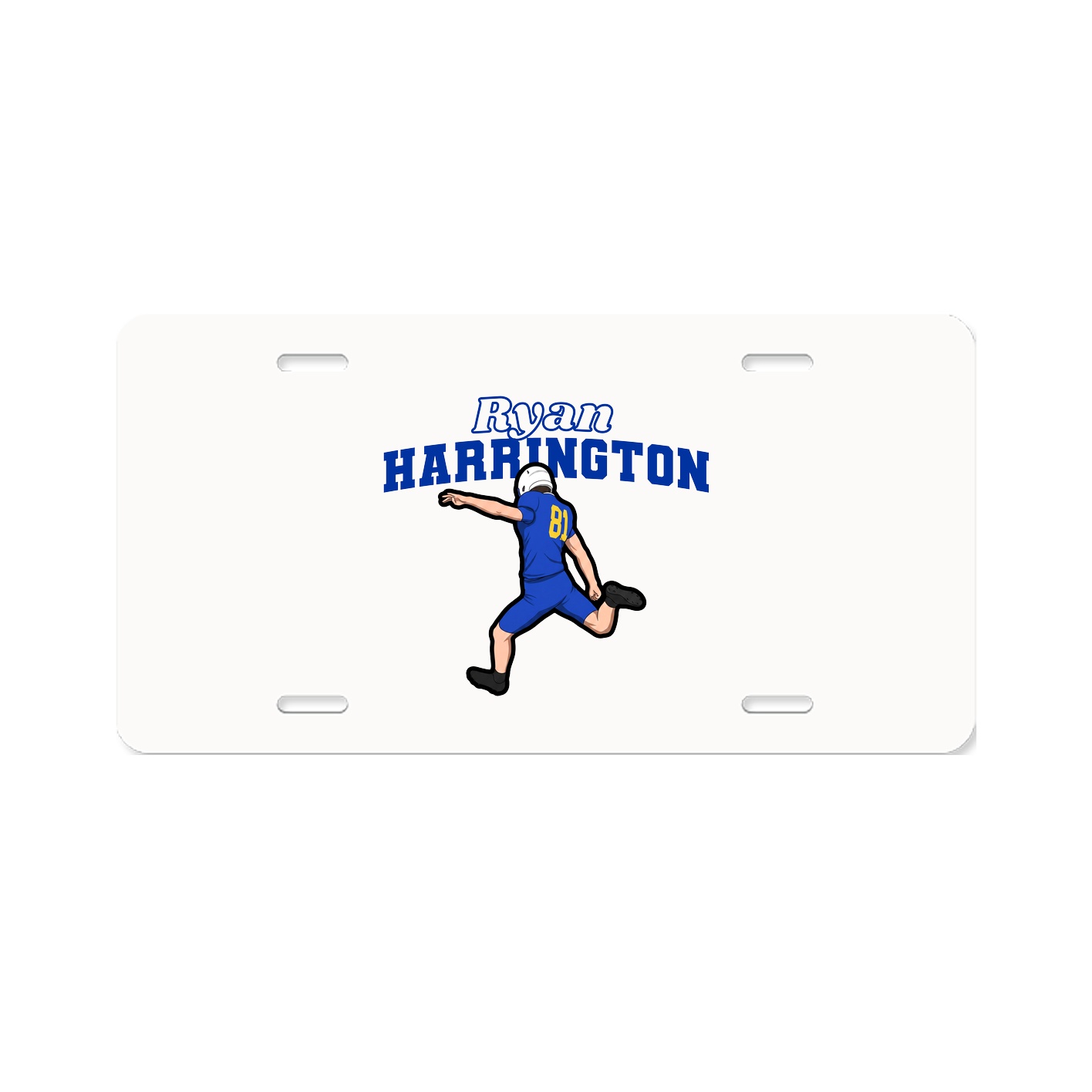 License Plate — Name Arch in Classic