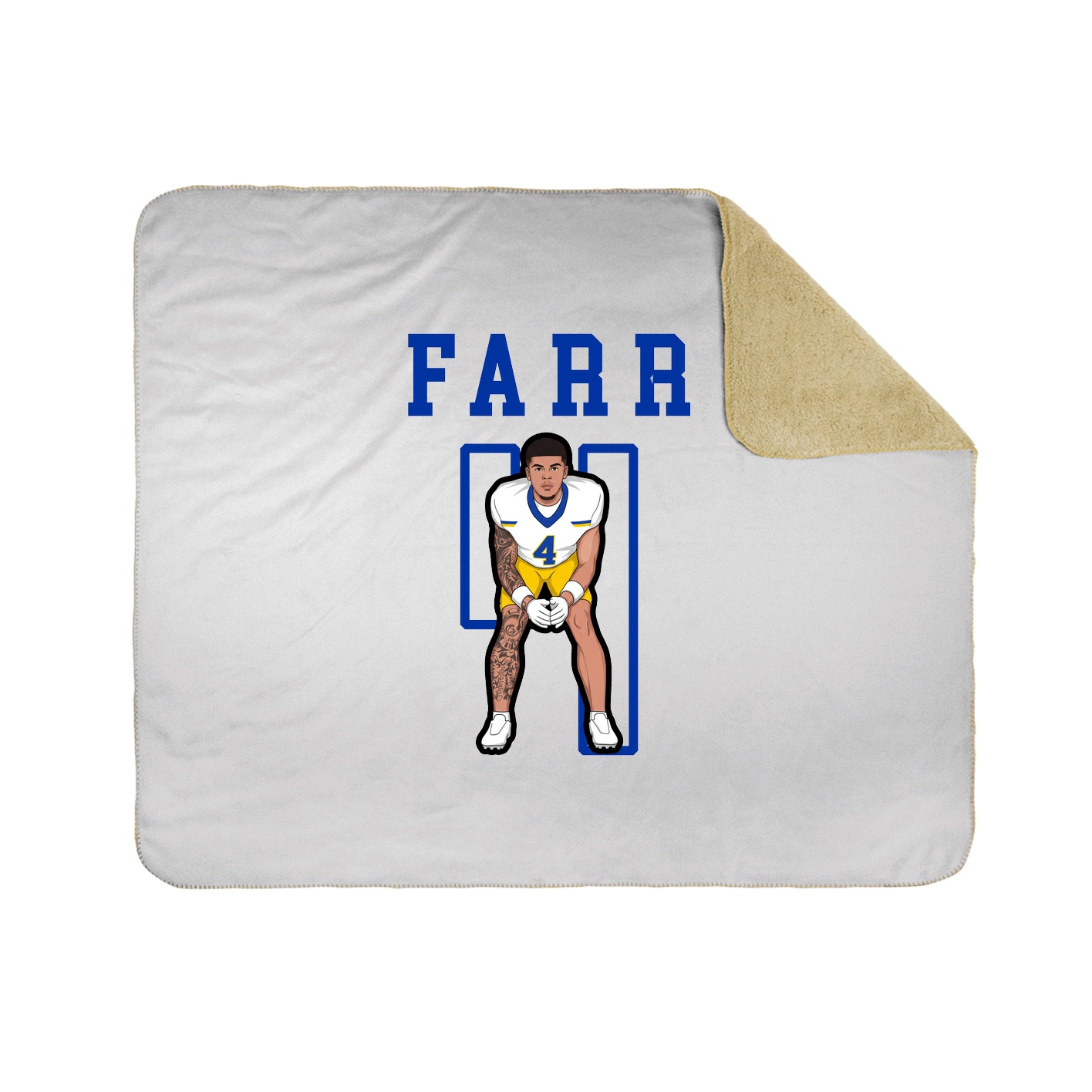 Throw Blanket — Shirsey in White