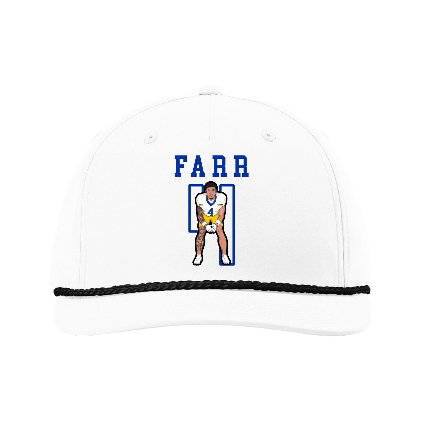 Five-Panel Classic Rope Cap — Shirsey in White