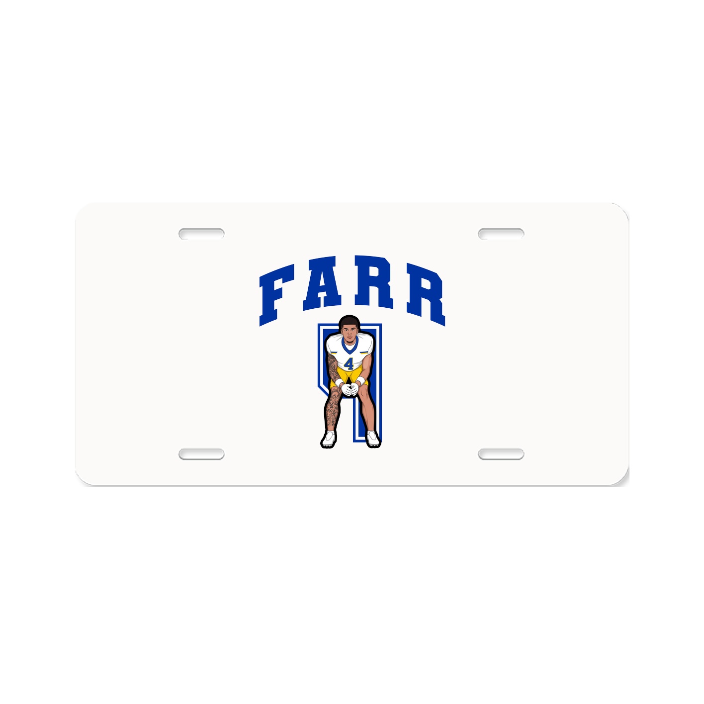 License Plate — Number in Classic