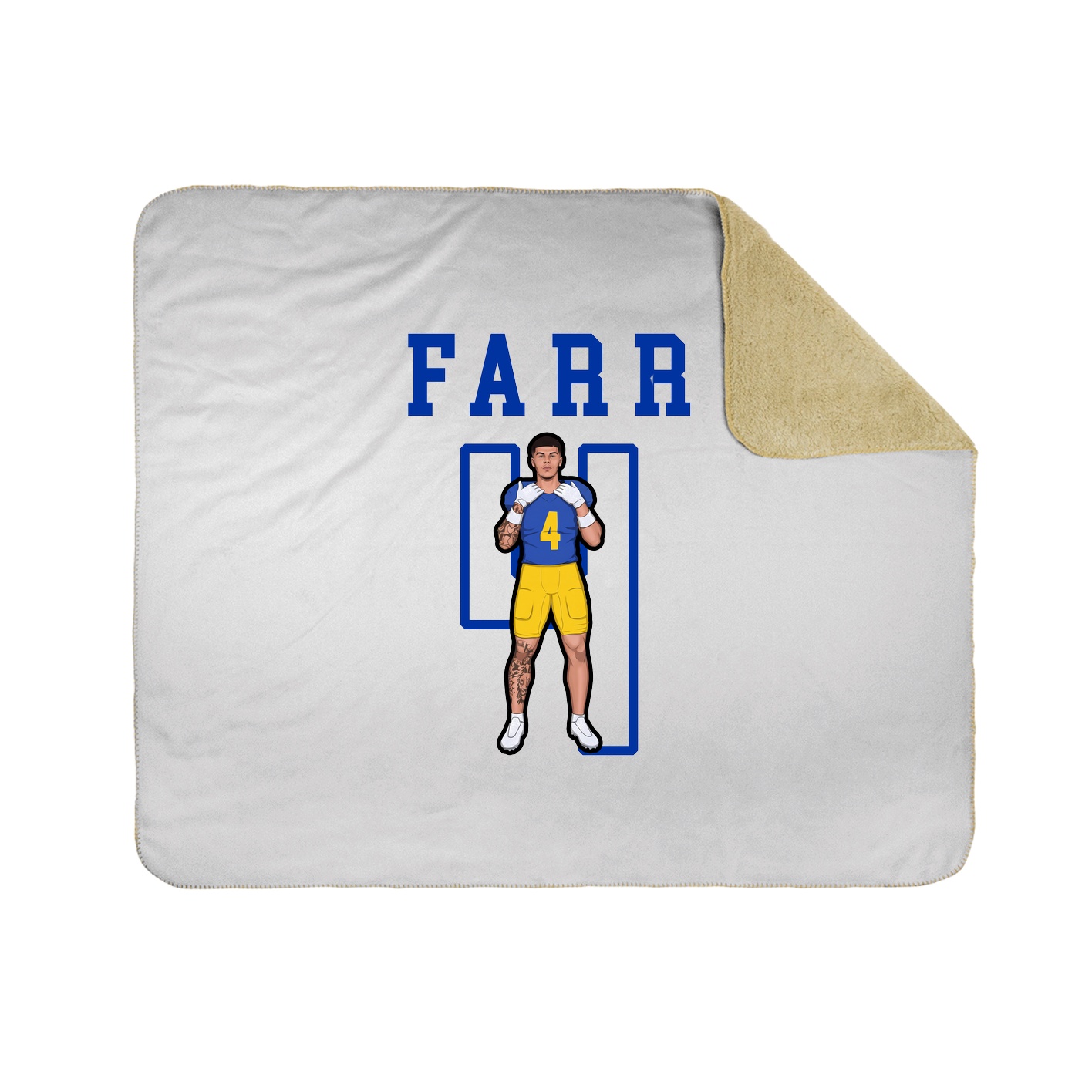 Throw Blanket — Shirsey in White