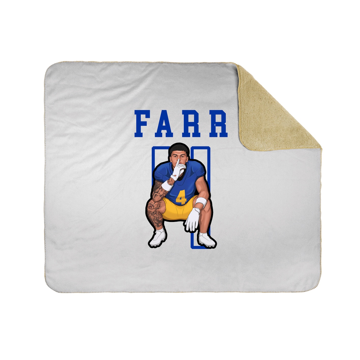 Throw Blanket — Shirsey in White