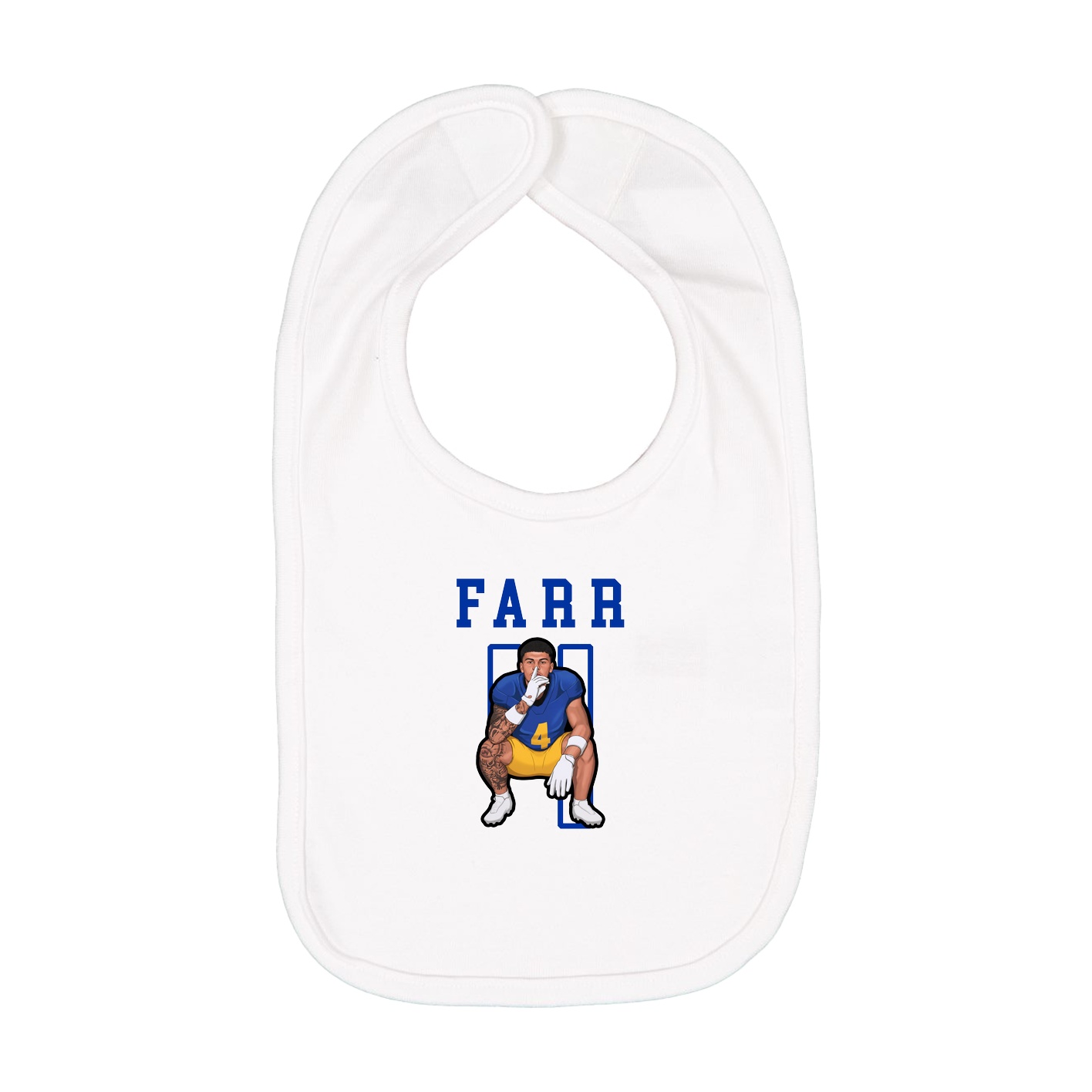 Infant Bib — Shirsey in White