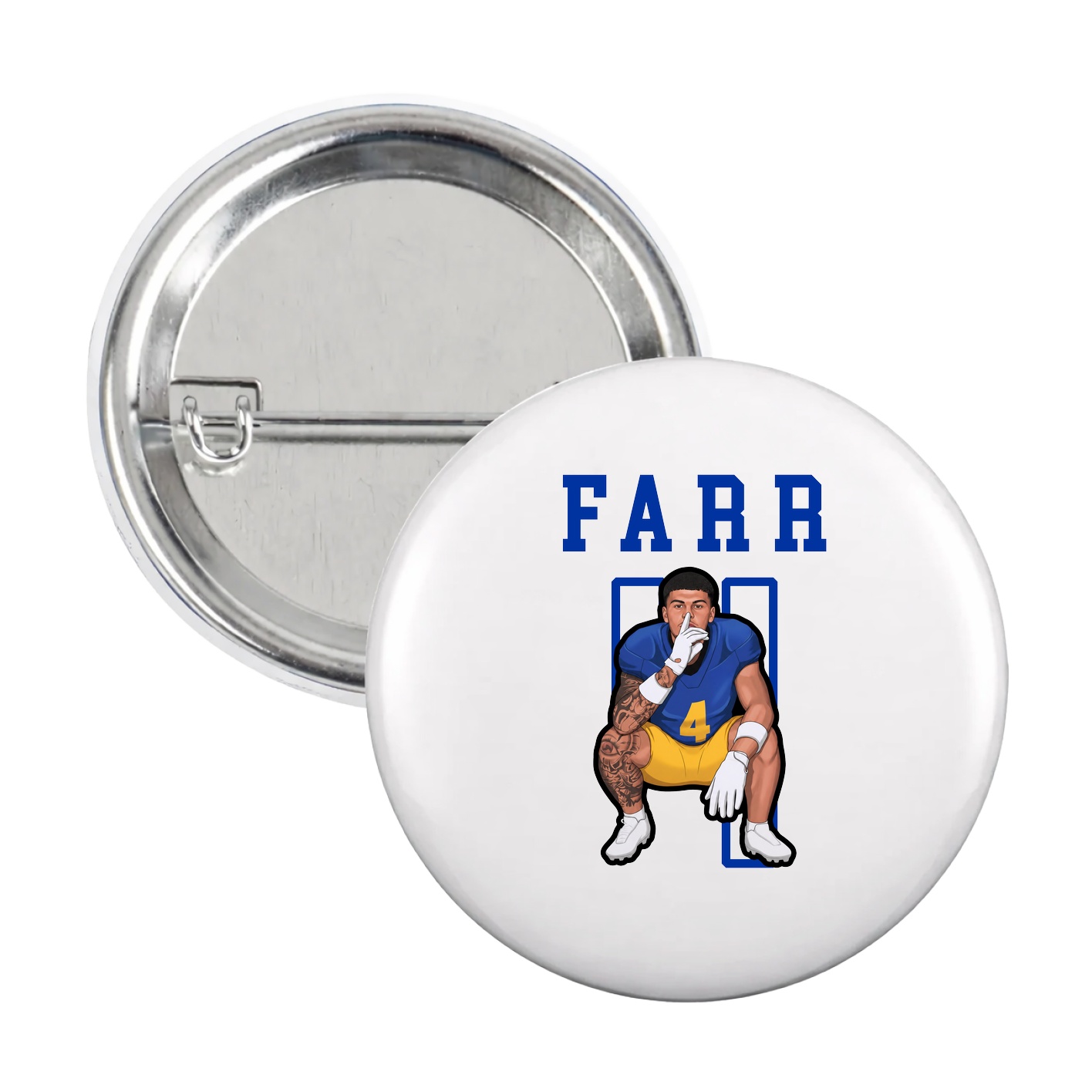 Game Day Button — Shirsey in White