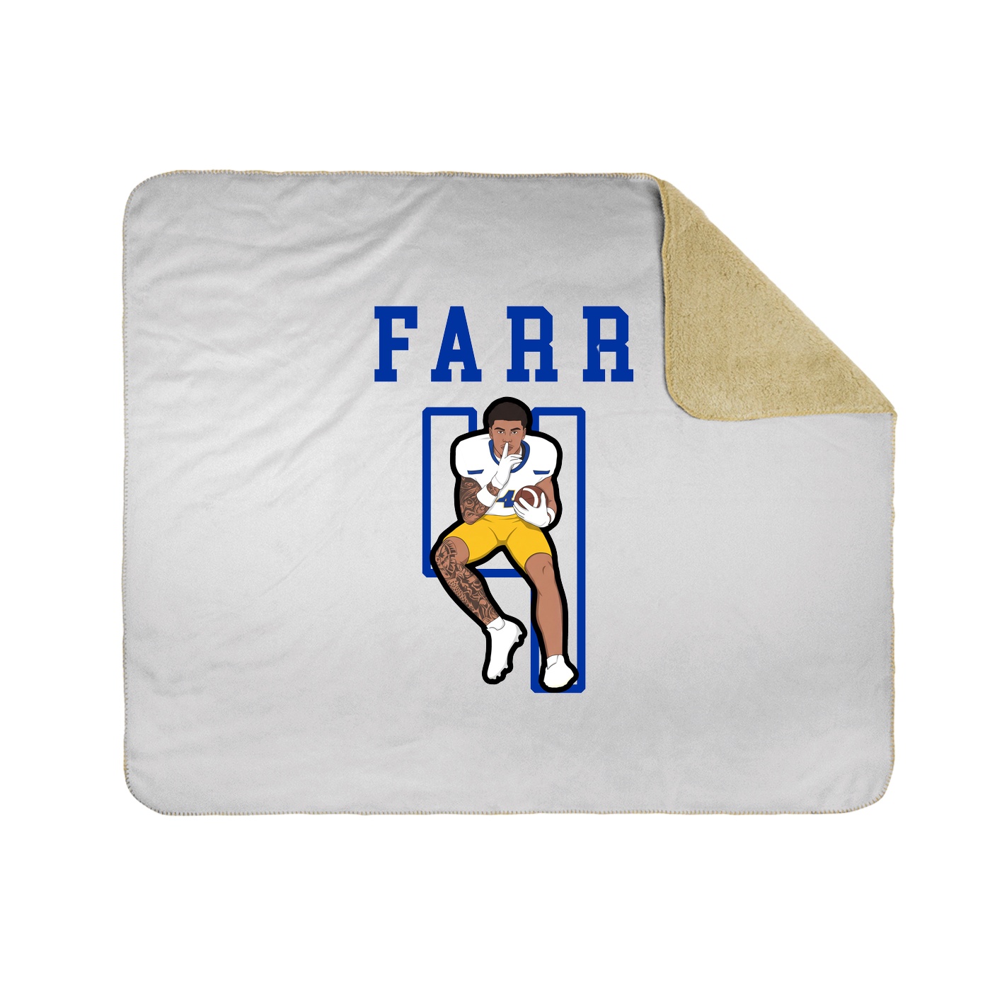 Throw Blanket — Shirsey in White