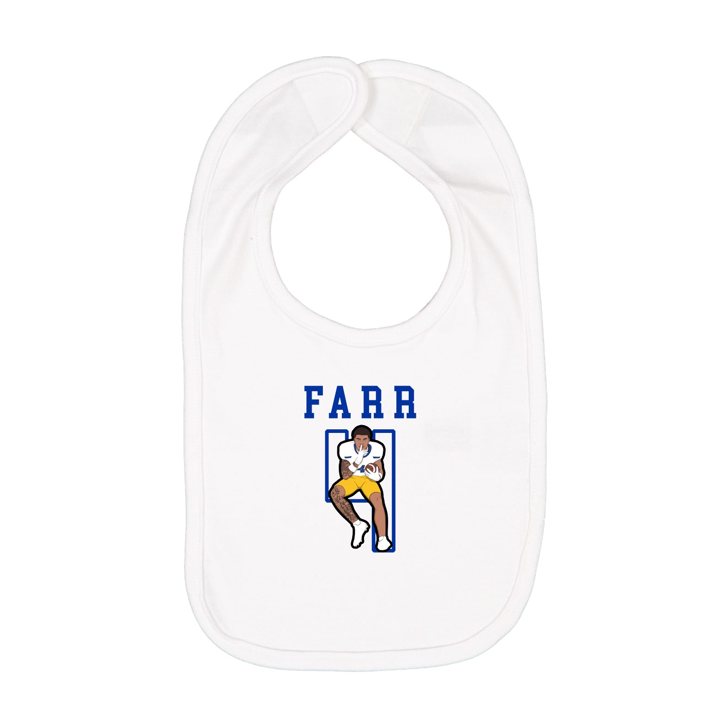 Infant Bib — Shirsey in White