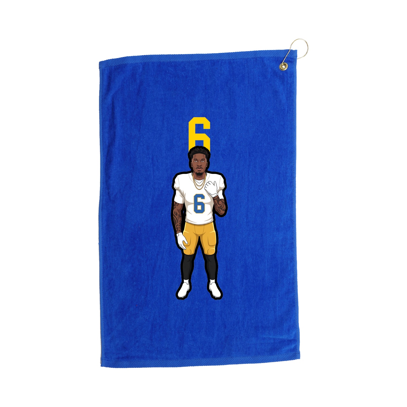 Golf Towel — Number Top in Royal