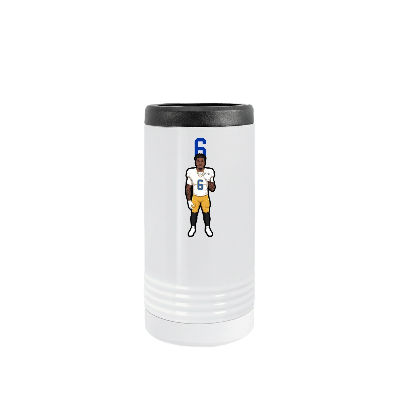 Slim Beverage Holder — Number Top in White