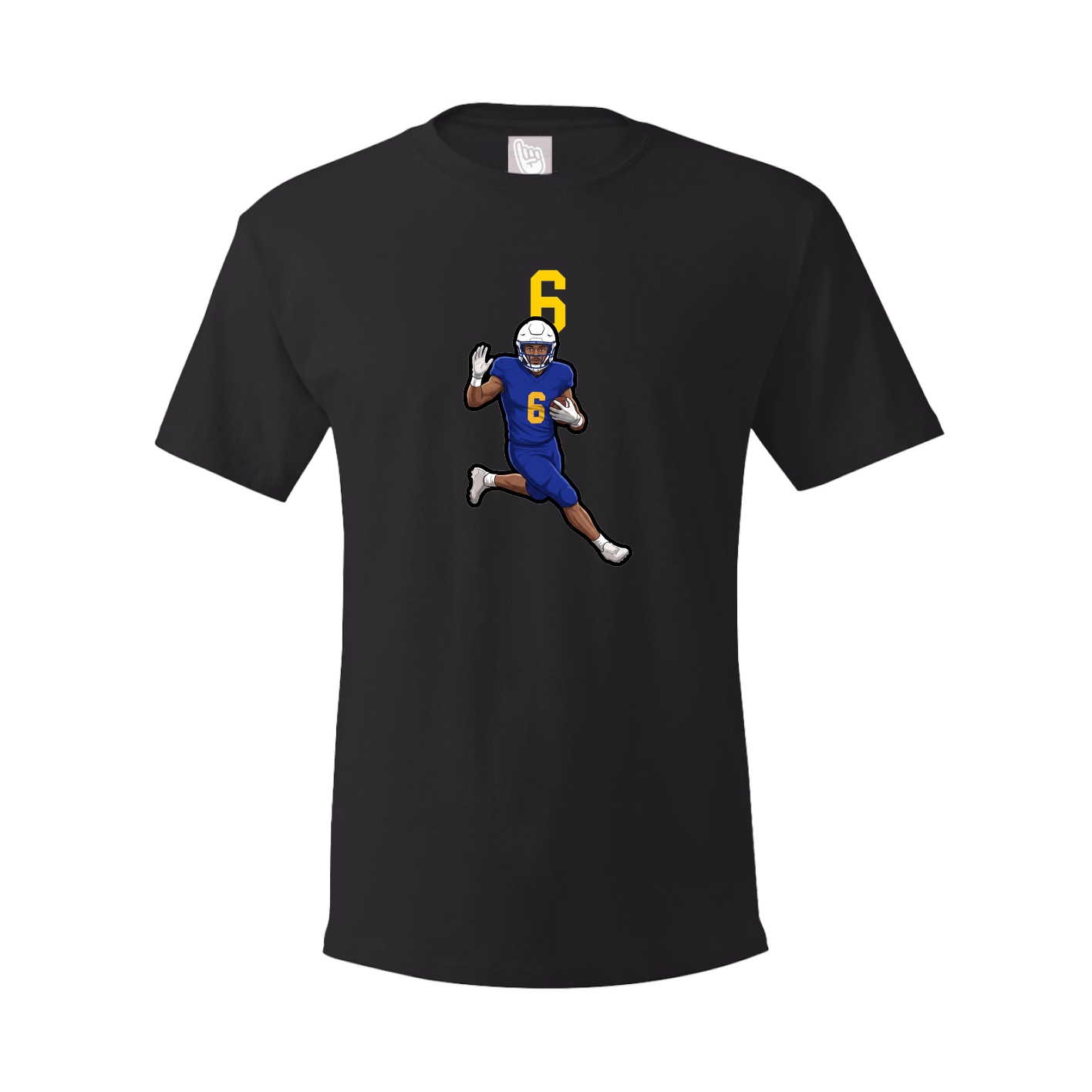 Youth Tee — Number Top in Black
