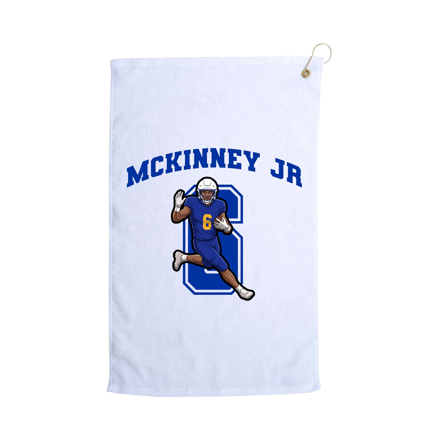 Golf Towel — Number in White