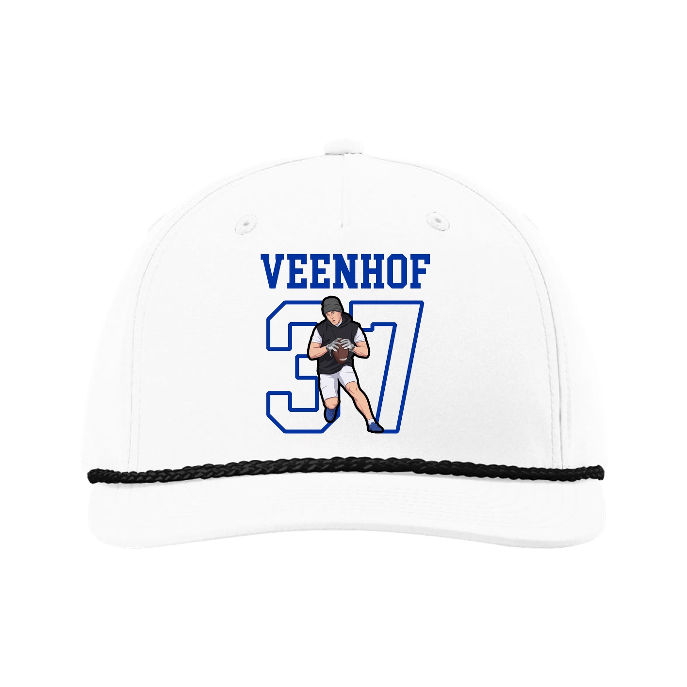 Five-Panel Classic Rope Cap — Shirsey in White