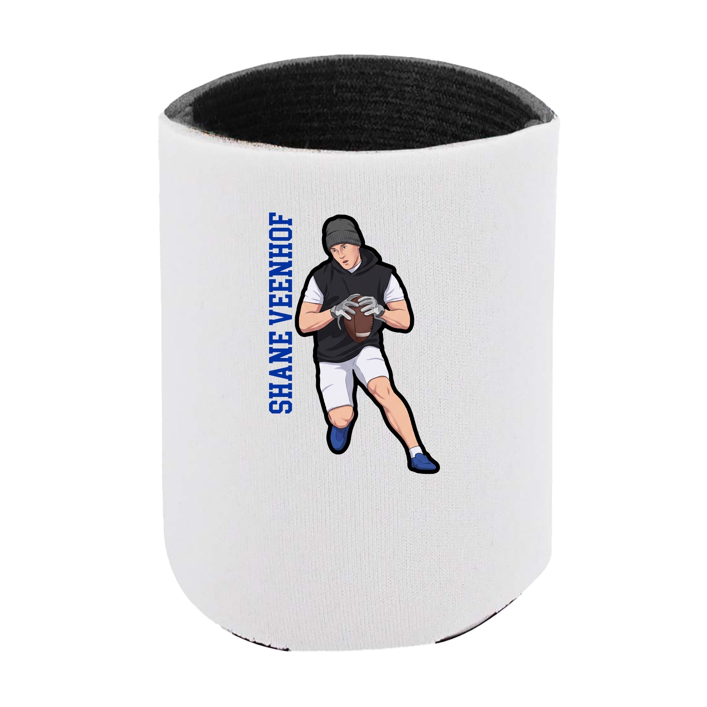 Can Holder — Name Vertical in White