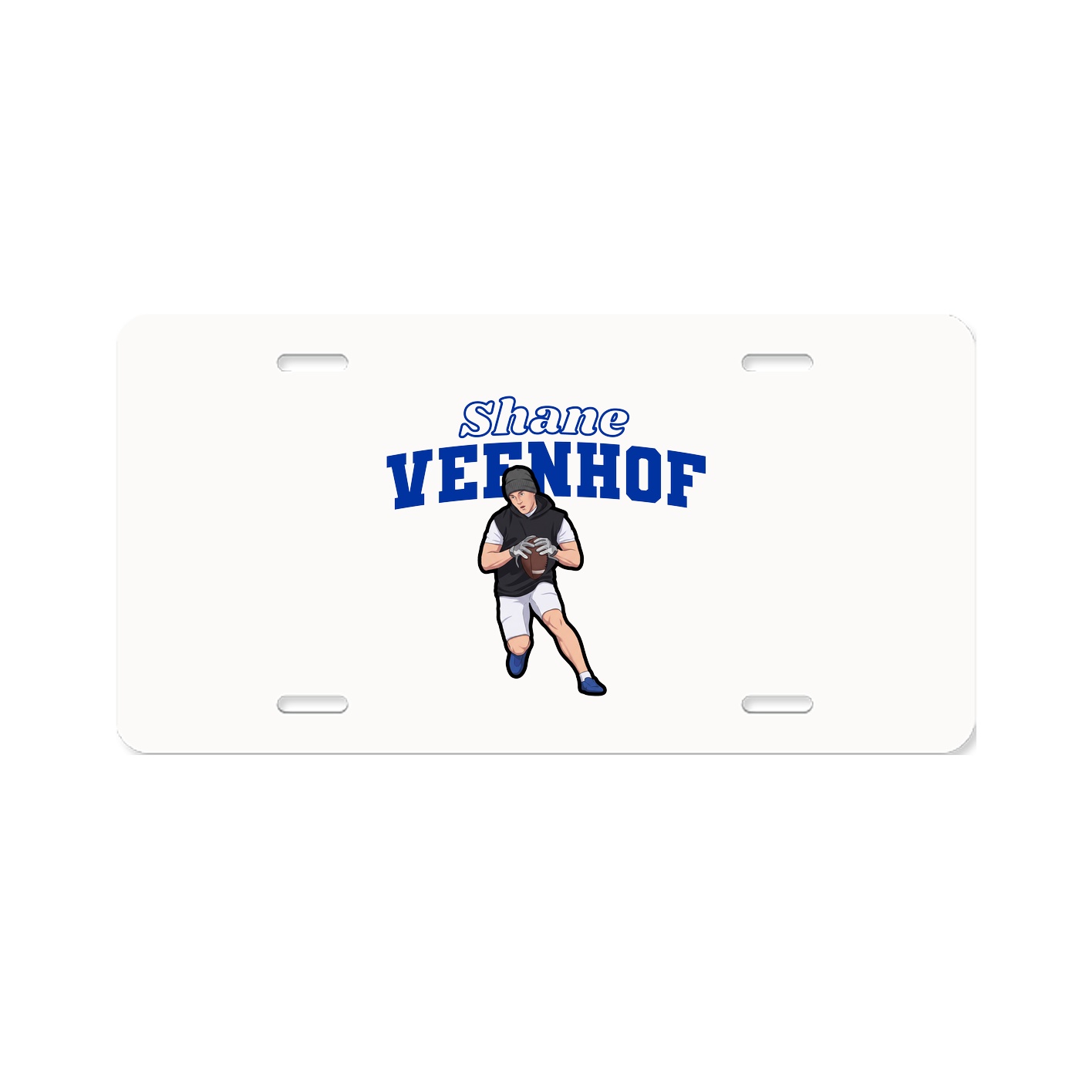 License Plate — Name Arch in Classic