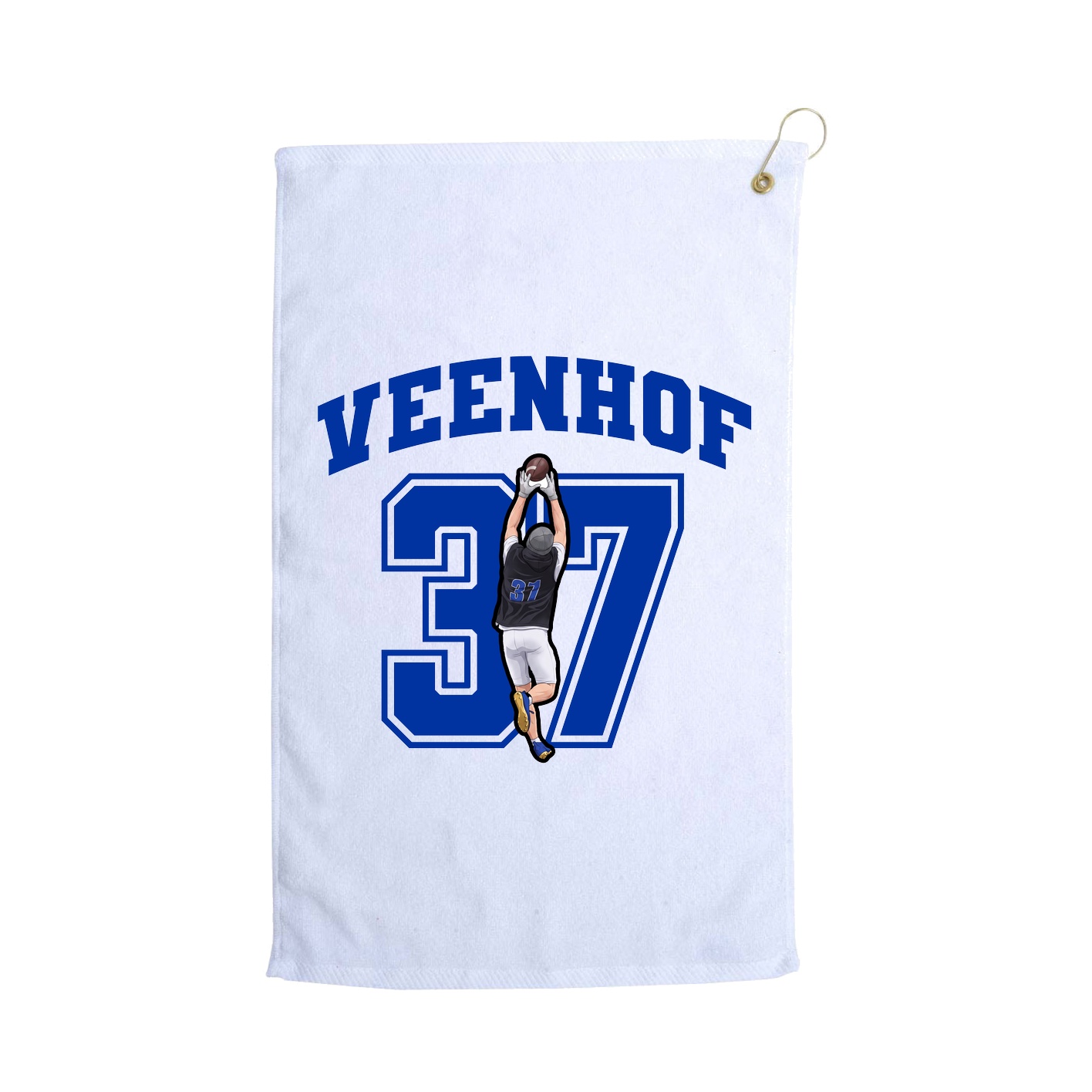 Golf Towel — Number in White
