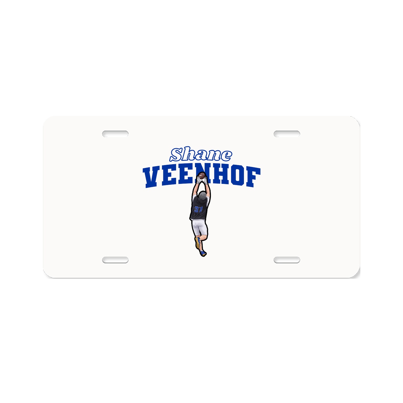 License Plate — Name Arch in Classic